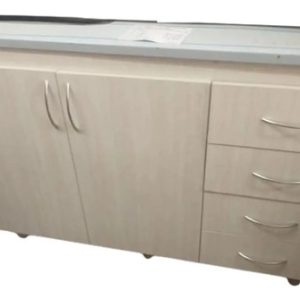 D_854315-MLA74902777265_032024-O.jpg Bajo Mesada 120 X 82 X 56- 2 Puertas- 3 Cajones- Melam 15 Mm