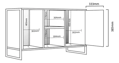 Rack Mesa Para Tv Led 42 - Estructura De Caño- Dst 02