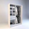Ropero Vestidor Sin Puertas, 2cajones. 120 X 180 - Cod 6511