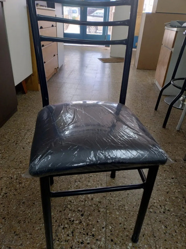 Silla Cocina Comedor Caño 1 Economica- Asiento Tapizado