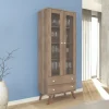 Mueble Organizador Cristalero 2 Ptas, 2 Caj 182 X 70 Esm 217