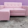 Sillón Living Recto 2 Cuerpos + Cubo- Aixa- Chenille