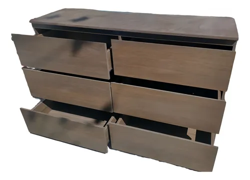 Comoda Chiffonier Cajonera 6 Cajones Mdf- 140 X 85 X 44
