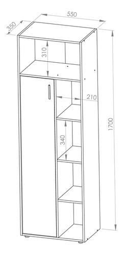 D_857932-MLA82448916356_022025-O.jpg Mueble Organizador Armario Zen Alto Para Baño 1 Pta Estantes Color Roble Kendal Natural