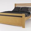 Cama 2 Plazas 140 X 190- Pino Lustrado Cod. 206- Pacifico