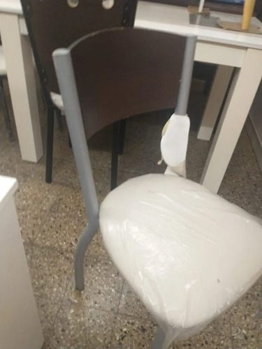 6 Sillas Caño Reforzado Con Respaldo Bajo S 3500 Ripa