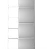 Despensero De Una 1 Puerta Mueble Alacenero Organizador Con Estantería Integrada Izquierda O Derecha + 4 Estantes Internos Ajustables De Cocina Melamina 150cm Color Blanco Multifunción Dielfe D050e