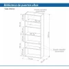 Biblioteca Organizador Oficina 2 Ptas. Estant 76 Cm. Cod 930