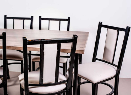 D_860225-MLA72145046284_102023-O.jpg Combo Cocina Comedor Mesa Melamina 140 + 6 Sillas Roma C 20