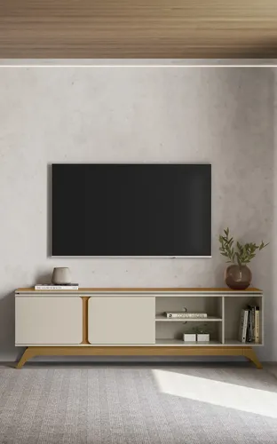 Rack Para Tv 70 Istambul Linea Brasil Detalles Redondeados