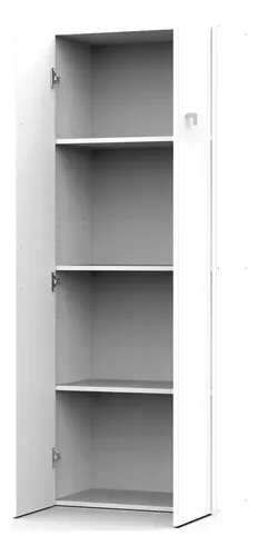 Despensero Cocina Dos Puertas Alacena Organizador 2 Estantes Regulables Blanco Melamina Resistente Multiuso Guardado Hogar Comedor Moderna Fácil Limpieza Kit Antivuelco D060 Dielfe