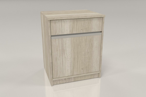 Mesa De Luz 1 Cajon 1 Puerta- 52 X 68 X 36- Stylus