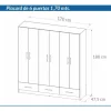 D_861934-MLA86040074509_062025-O.webp Placard Ropero 6 Puertas, 3 Caj. 1.70- 1.80- 0.47 Dpb 170