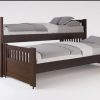 Cama Nido Doble Sin Carro Cama- Pino Lustrado- Cod. 109