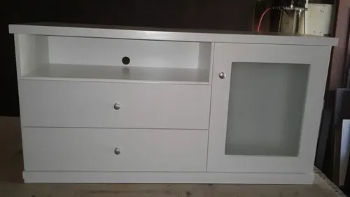 Rack Mesa Para Tv Led 55- 1 Puerta. 2 Cajones- 120 X 64 X 37