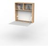 D_865752-MLA100384337977_122025-O.jpg Escritorio Habitacion Oficina Juvenil Hogar Flotante Plegable Espacio Reducido Moderno Blanco Y Roble Eco063 Dielfe Blanco / Roble Natural