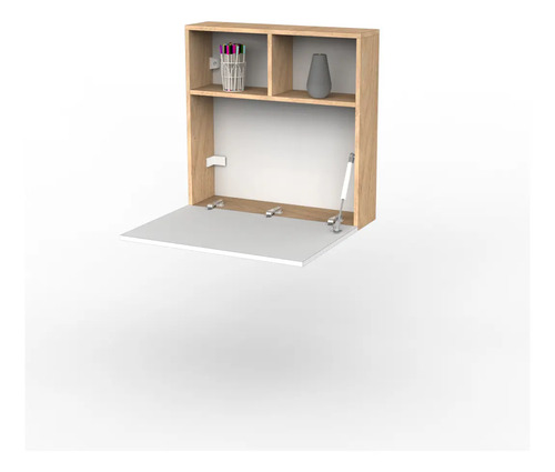 D_865752-MLA100384337977_122025-O.jpg Escritorio Habitacion Oficina Juvenil Hogar Flotante Plegable Espacio Reducido Moderno Blanco Y Roble Eco063 Dielfe Blanco / Roble Natural