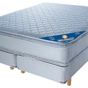 Conjunto Sommier Resortes Super Con Pillow 1.40 X 1.90
