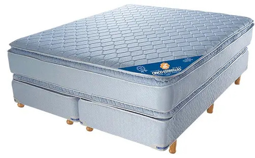 Conjunto Sommier Resortes Super Con Pillow 1.40 X 1.90