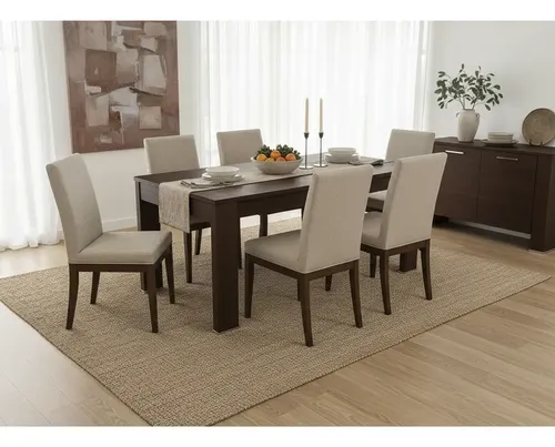Mesa Fija Rectangular 1.40 X 0.90- Capri- Patas Melamina