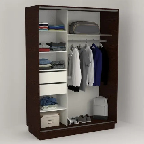 Ropero Placard Organizador- 2 Ptas Corred. 2 Caj. Pe-135