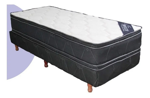D_869463-MLA49547541752_042022-O.jpg Conjunto Sommier- Base + Colchon Roma 80- 28- Tela Jackard