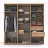 Ropero Placard 6 Puertas, 2 Cajones 179 X 182 X 50- Dle 357