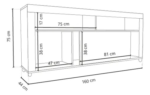 D_869600-MLA79413490287_092024-O.jpg Rack Mesa Para Tv Led Hasta 65 - 160- 70- 45- Dl 862