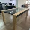 Mesa Cocina 180 X 90. Awen- Patas Melamina Tapa De Vidrio