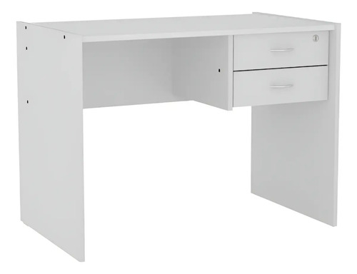 Escritorio Oficina 2 Cajones 100cm 18mm Espesor Premium 910 Blanco Piro