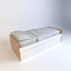 Cama 1 Plaza 0.80 Mts. Con Marinera. Melamina. Dolfin