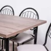 Combo Cocina Comedor Mesa Melamina 140 + 6 Sillas Capri. C16