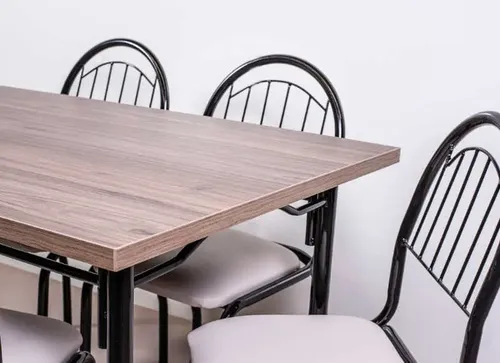 Combo Cocina Comedor Mesa Melamina 140 + 6 Sillas Capri. C16