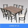 D_872311-MLA31712558993_082019-O.jpg Combo Cocina Comedor Mesa Melamina 140 + 6 Sillas Roma C 20