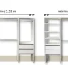 D_872336-MLA94905096126_102025-O.webp Interior Para Ropero Extensible De 165 A 225 X 185 Cod. 640