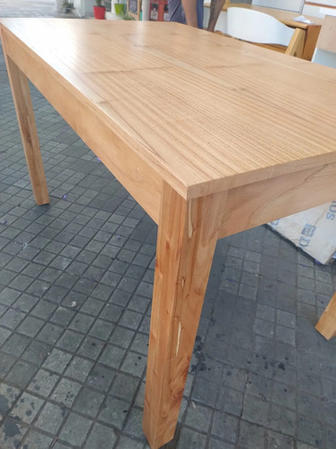 Mesa De Cocina- Comedor Lustre Paraiso 140 X 80 Base 4 Patas