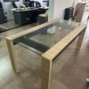 Mesa Cocina 180 X 90. Awen- Patas Melamina Tapa De Vidrio