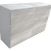 Comoda Chiffonier Cajonera 6 Cajones Mdf- 140 X 85 X 44