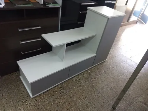 Rack Para Tv Led- Alabama- Melamina- 150 X 90- 2 Caj. 1 Pta