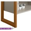 Estante Para Tv Gold Linea Brasil De 55 Pulgadas, Color Natural/blanco Roto