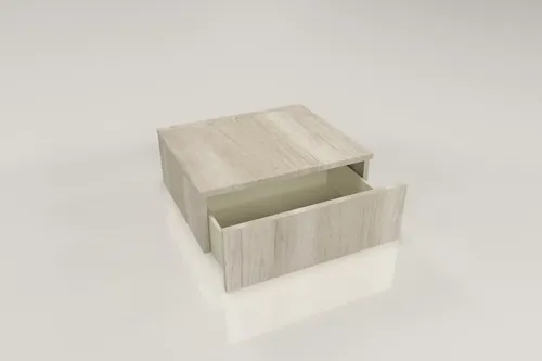 2 Mesas De Luz Flotante- Notte- 1 Cajon- 52 X 35 X 20