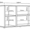 Rack Vision Para Tv 55 1 Puerta Y Estantes Dvs 02
