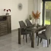 Mesa Cocina 180 X 90. Awen- Patas Melamina Tapa De Vidrio