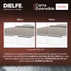 Cama Box 2 Plazas Queen Xl Extensible 140 Cm O 160 Cm Con Cajones Zapateros Baulera Color Blanca Dormitorio Moderna Guardado Completo Cam160 Dielfe