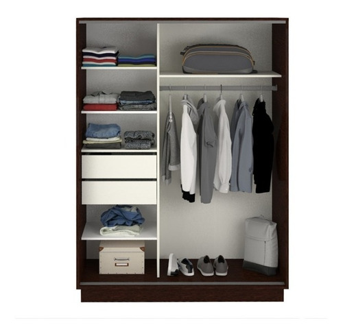 Ropero Placard Organizador- 2 Ptas Corred. 2 Caj. Pe-135