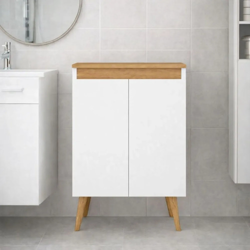 D_881172-MLA107306995656_032026-O.jpg Buffet Aparador De Cocina Blanco/miel 2 Puertas Retro 60 Cm
