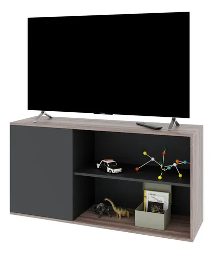 Mesa Rack Vision Para Tv 65 2 Puerta Y Estantes- Dvs 03