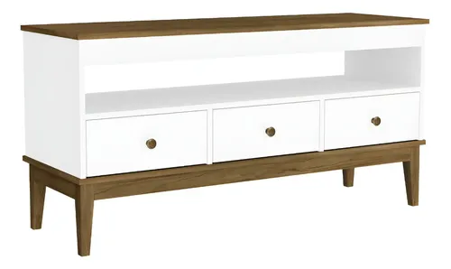 Rack Tv 3 Cajones 1 Estante Estilo Colonial Linea Mexicana