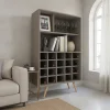Biblioteca Con Bodega Escandinava- Con Patas - Dl 886