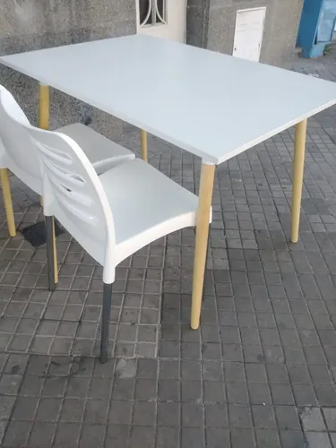 D_885888-MLA52238492835_112022-O.webp Silla Cocina Comedor. Casco Pvc- Patas De Cromada- Ambar